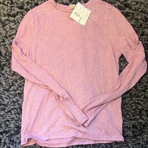 Crewcuts Lavender Long Sleeve with Rhinestone Accents